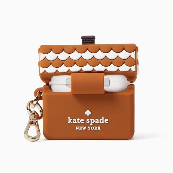 NWT Kate Spade Gingerbread Silicone Airpod Gen 3 Case - Picture 4 of 5